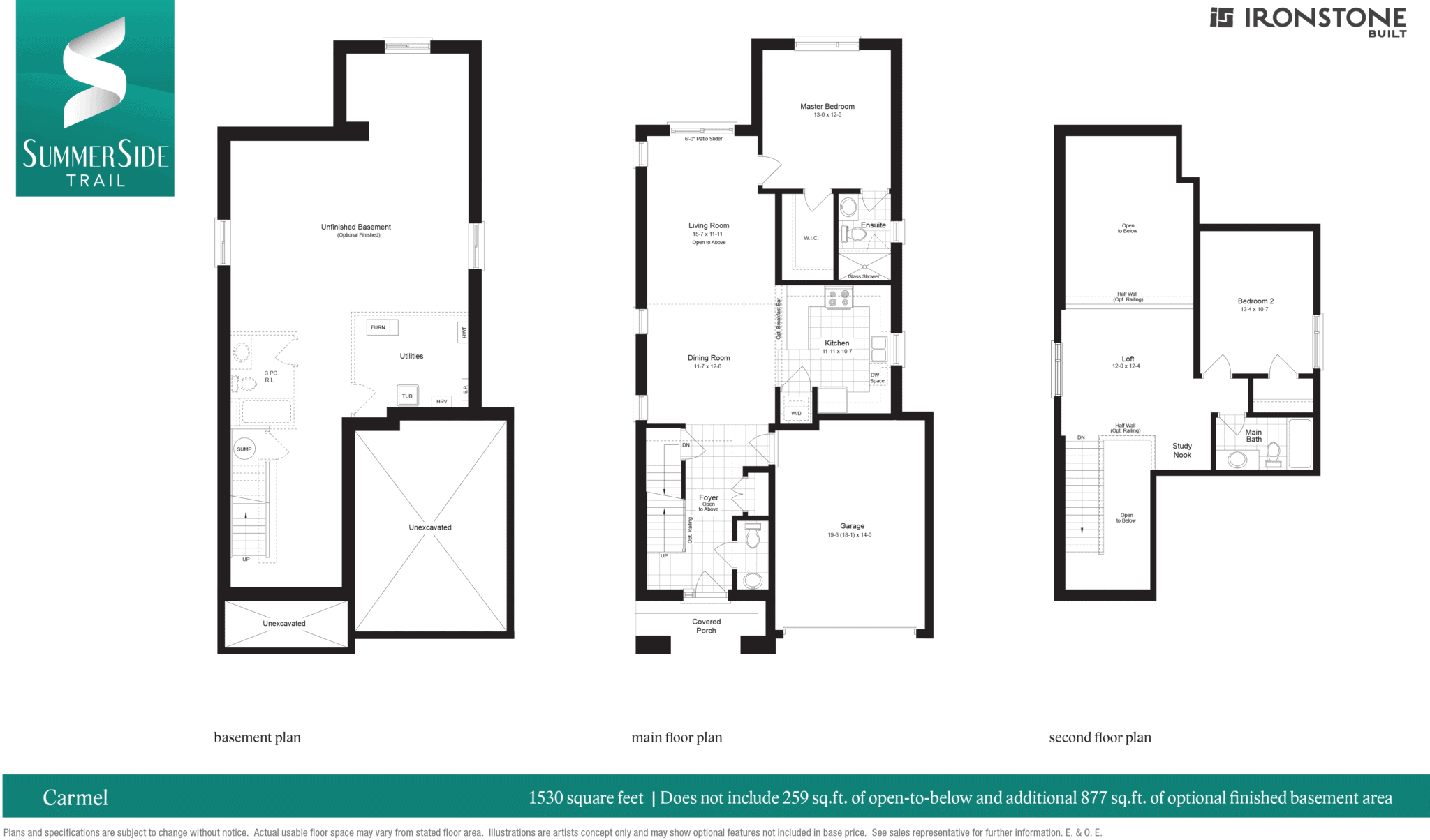 Carmel Floor Plan - Ironstone Building Company