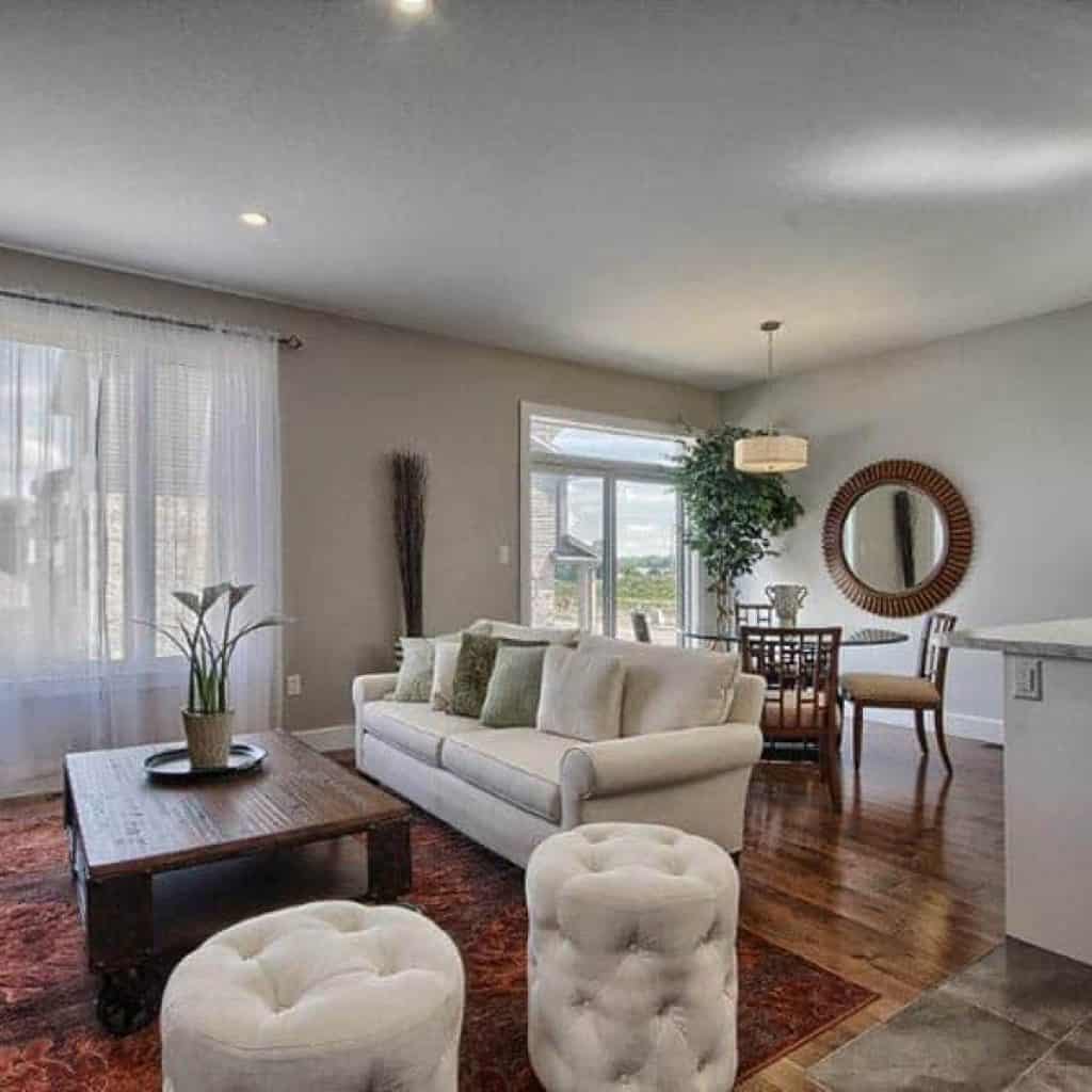 ironstone building company model home living area