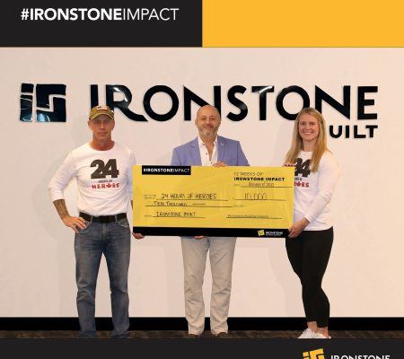 Cheque presentation to 24 hours of Heroes